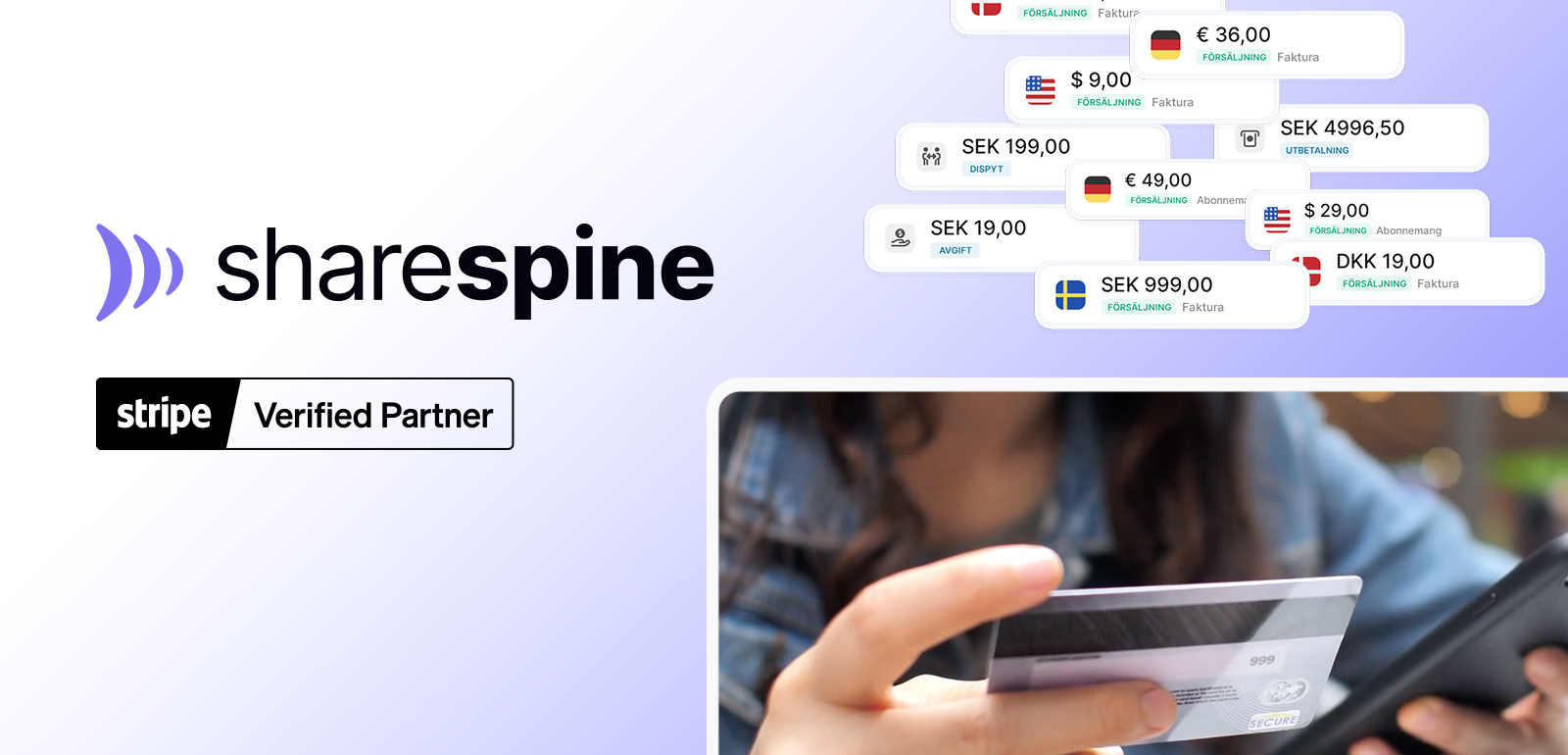 Sharespine becomes an official partner of Stripe